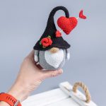 Crochet patterns bundle gnomes with crochet hearts, Crochet gnome amigurumi pattern, Crochet Valentine gnome pattern,  Crochet Valentines - Image 5