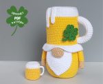 Crochet patterns Beer gnome, Fathers day crochet gnome amigurumi pattern, Crochet food pattern, Mug amigurumi food pattern, Crochet gift - Image 8