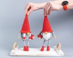 Crochet patterns gnomes with cups, Crochet gnome amigurumi pattern, Crochet valentine gnome patterns, Crochet gift for couple, Crochet heart - Image 9