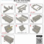 Laser Cut Mini Bottle Box: 5cl Vodka Whiskey Display (SVG, PDF, CDR) - Image 10