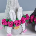 Easter Crochet patterns bunny gnomes, Crochet bunny amigurumi pattern, Crochet animals patterns, Crochet Easter decor, Crochet flowers - Image 7