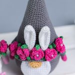 Easter Crochet patterns bunny gnomes, Crochet bunny amigurumi pattern, Crochet animals patterns, Crochet Easter decor, Crochet flowers - Image 8