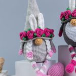 Easter Crochet patterns bunny gnomes, Crochet bunny amigurumi pattern, Crochet animals patterns, Crochet Easter decor, Crochet flowers - Image 2