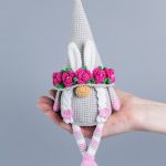 Easter Crochet patterns bunny gnomes, Crochet bunny amigurumi pattern, Crochet animals patterns, Crochet Easter decor, Crochet flowers - Image 4
