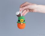Crochet patterns St Patricks day gnomes keychains, Leprechaun crochet gnomes amigurumi pattern, Fathers day lucky crochet decor pattern - Image 7