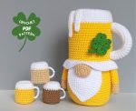 Crochet patterns Beer Leprechaun gnome, St Patricks day crochet gnomes amigurumi patterns, Fathers day crochet gift pattern - Image 10