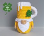 Crochet patterns Beer gnome, Fathers day crochet gnome amigurumi pattern, Crochet food pattern, Mug amigurumi food pattern, Crochet gift - Image 3