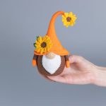 Easter Crochet pattern Sunflower Gnome, Crochet Sunflower pattern, Garden Gnome amigurumi pattern, Crochet plant pattern with crochet flower - Image 4