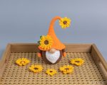Easter Crochet pattern Sunflower Gnome, Crochet Sunflower pattern, Garden Gnome amigurumi pattern, Crochet plant pattern with crochet flower - Image 7
