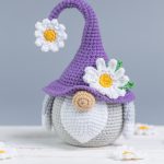 Crochet patterns Flower Gnome with crochet daisies, Garden Gnome amigurumi pattern, Crochet plant pattern, Crochet home decor, Crochet gift - Image 7