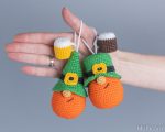 Crochet patterns St Patricks day gnomes keychains, Leprechaun crochet gnomes amigurumi pattern, Fathers day lucky crochet decor pattern - Image 8