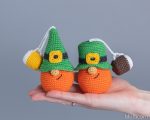 Crochet patterns St Patricks day gnomes keychains, Leprechaun crochet gnomes amigurumi pattern, Fathers day lucky crochet decor pattern - Image 10