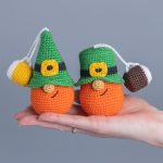 Crochet patterns St Patricks day gnomes keychains, Leprechaun crochet gnomes amigurumi pattern, Fathers day lucky crochet decor pattern - Image 5