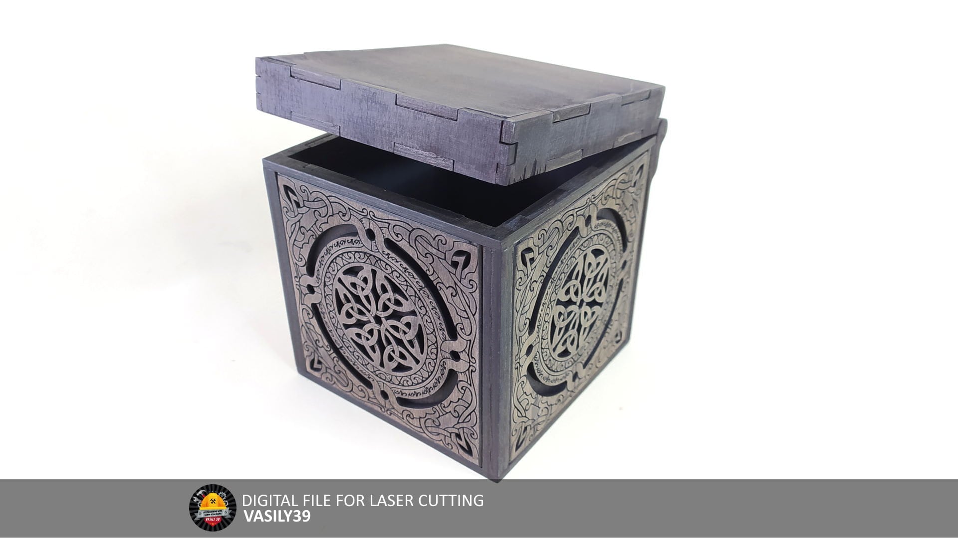 il_fullxfull.4721449250_9ouh.jpg Celtic Laser Cut Box: SVG, PDF, CDR (Digital Product) - Image 1
