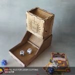 Folding Dice Tower: Laser Cut Files for CNC (Digital Product)