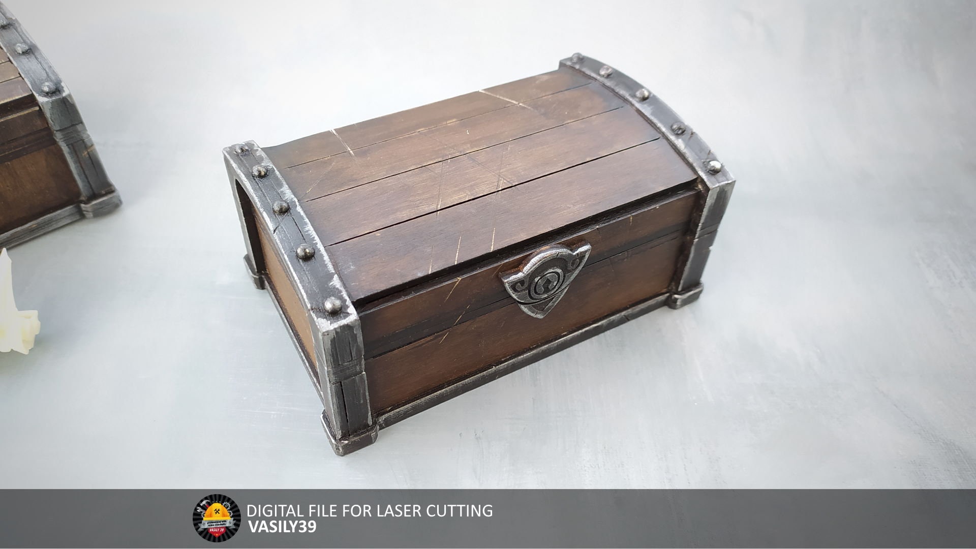 il_fullxfull.4737301538_8lmo.jpg Antique Chest Laser Cut Files: SVG, PDF, CDR (3-6mm Plywood) - Image 1