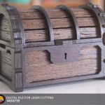 Mini Treasure Chest Laser Cut Files: SVG, PDF, CDR (Digital Product)