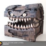 Mimic Chest Laser Cut Files: SVG, DXF, CDR (Digital Product)