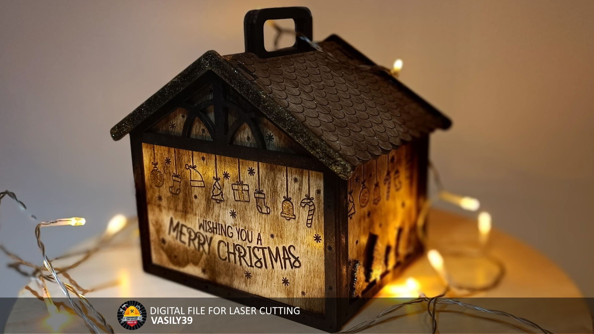 il_fullxfull.4784534219_2d3v.jpg Christmas eve box. Laser cut files SVG, PDF, CDR Digital product - Image 1