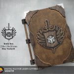 Laser Cut Book Box SVG: CNC Router Files (Digital Product)