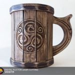 Laser Cut Wooden Mug SVG: CNC Files for Engraving (Digital Download)