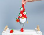 Crochet patterns Gnomes with strawberry and crochet flowers, Amigurumi crochet gnome and crochet strawberry pattern, Summer crochet pattern - Image 7