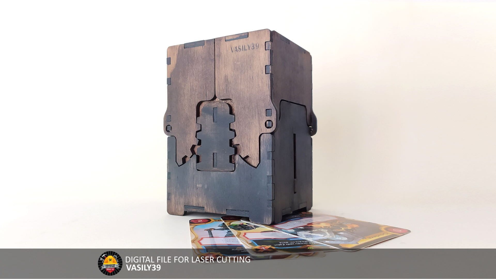 il_fullxfull.4787495181_p8ff.jpg Laser Cut Card Storage Box with Mechanism (Digital Product) - Image 1