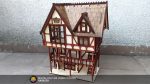 Medieval house 3mm, 4mm plywood. Laser cut files SVG, PDF, CDR Digital product