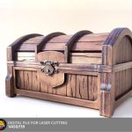 Treasure Chest Laser Cut Files: SVG, PDF, CDR (Digital Product)