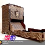 Folding Dice Tower Laser Cut Files: SVG, PDF, CDR (Digital Product)