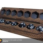 Dragon Scale Dice Box: Laser Cut Files (SVG, PDF, CDR)