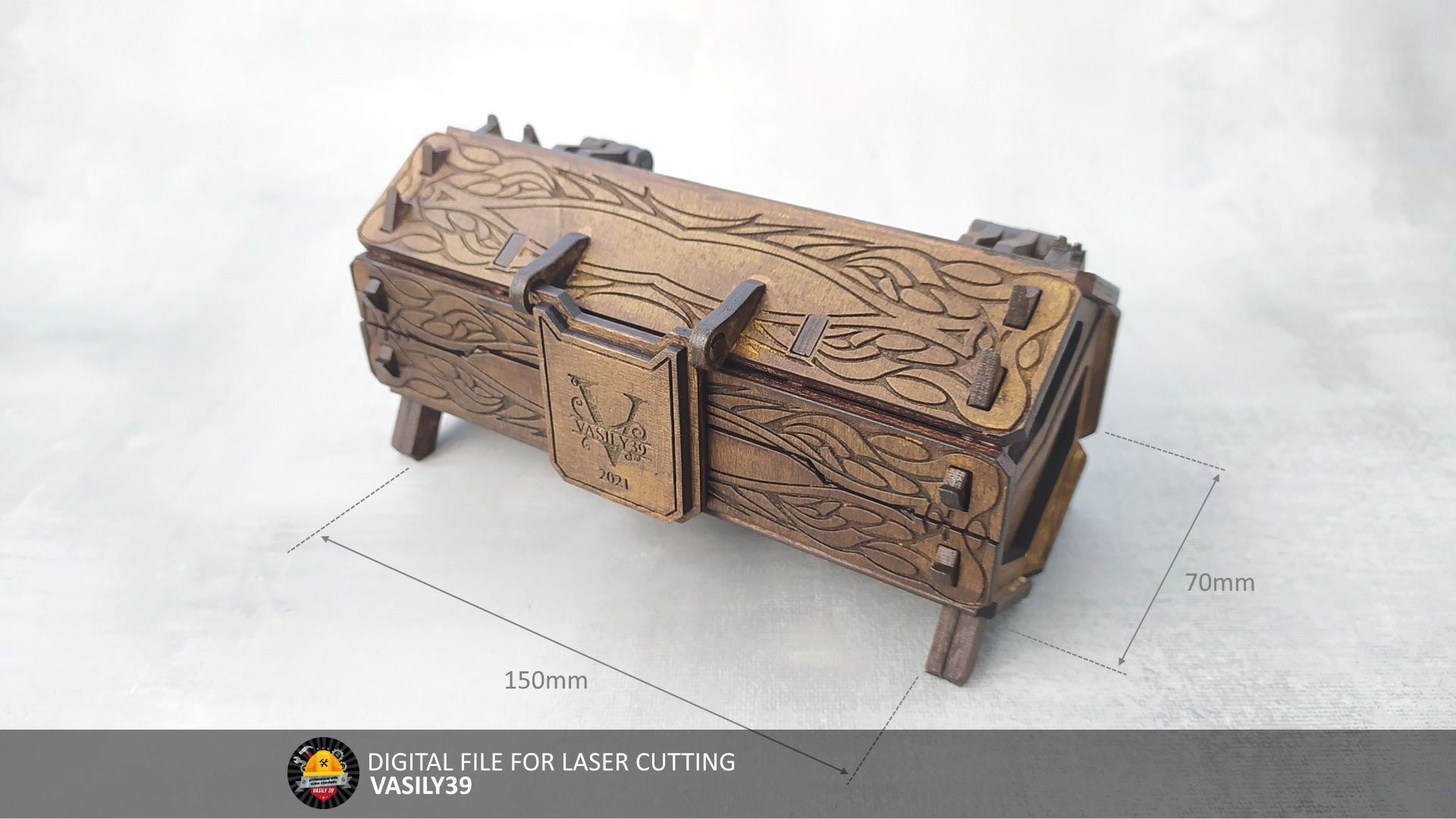 il_fullxfull.4797741289_bm6f.jpg Vampire Chest Laser Cut Files: SVG, PDF, CDR (3-6mm Plywood) - Image 1