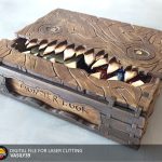 Monster Book Box A6 Laser Cut Files: SVG, PDF, CDR (Digital Product)