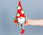 Crochet patterns Gnomes with strawberry and crochet flowers, Amigurumi crochet gnome and crochet strawberry pattern, Summer crochet pattern - Image 6