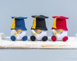 Crochet patterns Graduation gnomes, Crochet keychain pattern, Graduation gifts crochet gnome keychain pattern, Crochet gift for teacher - Image 10
