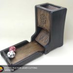 Folding Dice Tower Laser Cut Files: SVG, PDF, CDR (Digital Product)