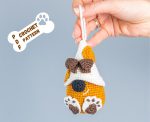 Crochet patterns dog gnomes, Crochet animals pattern, Crochet keychains pattern, Crochet gnome keychain pattern, Crochet dog mom gift - Image 4