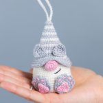 Crochet animals pattern, Cat crochet pattern, Crochet keychain pattern, Crochet patterns cat gnome, Amigurumi cat crochet keychain decor - Image 4