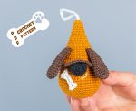 Crochet patterns dog gnomes, Crochet animals pattern, Crochet keychains pattern, Crochet gnome keychain pattern, Crochet dog mom gift - Image 3