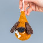 Crochet patterns dog gnome, Crochet animals pattern, Crochet keychain pattern, Crochet gnome keychain pattern, Crochet dog mom gift - Image 8