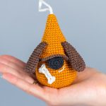 Crochet patterns dog gnome, Crochet animals pattern, Crochet keychain pattern, Crochet gnome keychain pattern, Crochet dog mom gift - Image 3