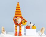 Crochet pattern Halloween gnome with pumpkin and latte, Halloween crochet Gnome and pumpkin crochet pattern, Crochet Halloween decor - Image 6