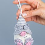 Crochet animals pattern, Cat crochet pattern, Crochet keychain pattern, Crochet patterns cat gnome, Amigurumi cat crochet keychain decor - Image 3