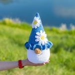 Crochet pattern Plushie gnome, Crochet pillow pattern, Big Crochet Plush gnome pattern, Crochet flower gnome amigurumi pattern as home decor - Image 5