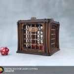 Dice Jail Laser Cut File: SVG, PDF, CDR (3mm-5mm Plywood)