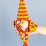Halloween Crochet patterns bundle: gnome with pumpkin and latte, Halloween crochet Gnome and pumpkin crochet pattern Crochet Halloween decor - Image 7