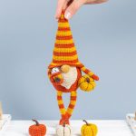Halloween Crochet patterns bundle: gnome with pumpkin and latte, Halloween crochet Gnome and pumpkin crochet pattern Crochet Halloween decor - Image 8