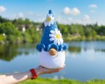 Crochet pattern Plushie gnome, Crochet pillow pattern, Big Crochet Plush gnome pattern, Crochet flower gnome amigurumi pattern as home decor - Image 6