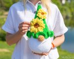 Crochet patterns bundle Four Plushie gnomes, Crochet pillow pattern, Big Crochet Plush gnome pattern, Crochet flower gnome amigurumi pattern - Image 8