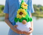 Crochet patterns bundle Four Plushie gnomes, Crochet pillow pattern, Big Crochet Plush gnome pattern, Crochet flower gnome amigurumi pattern - Image 5